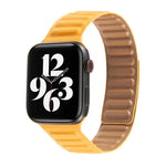 سوار ساعة من الجلد بحلقة لسلسلة Apple Watch 6 و SE و 5 و 4 بمقاس 40مم / 3 و 2 و 1 بمقاس 38مم، لسلسلة Apple Watch 7 بمقاس 41مم / 6 و SE و 5 و 4 بمقاس 40مم / 3 و 2 و 1 بمقاس 38مم