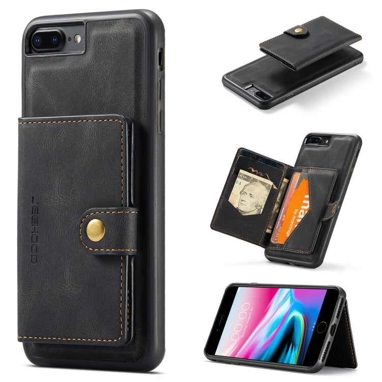 JEEHOOD Retro Magnetic Detachable Protective Case with Wallet & Card Slot & Holder, For iPhone 8 Plus & 7 Plus, For iPhone SE 2022 / SE 2020 & 8 & 7, For iPhone X / XS, For iPhone XR, For iPhone XS Max, For iPhone 11 Pro, For iPhone 11                 ...