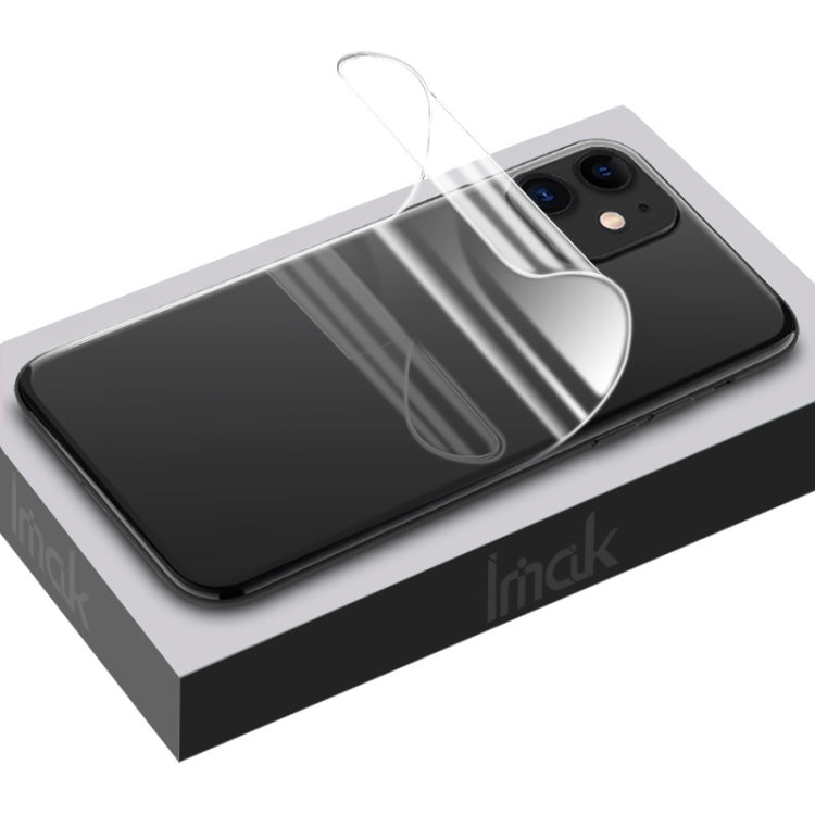 2 قطعة من واقي شاشة كامل منحني IMAK بسماكة 0.15 مم من فيلم هيدروجيل مع واقي خلفي، لهاتف iPhone 12 Pro Max