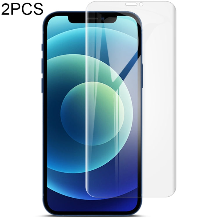 2 قطعة فيلم هيدروجيل واقي شاشة كامل منحني 0.15 مم من IMAK، لهاتف iPhone 12 Pro Max