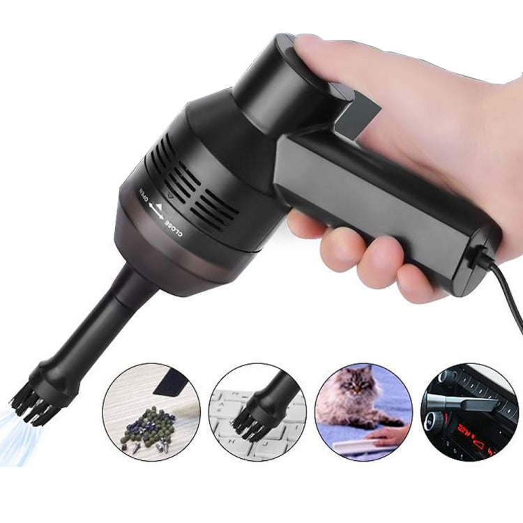 مكنسة كهربائية محمولة منزلية صغيرة USB لجمع الغبار، أدوات تنظيف، HK-6019D