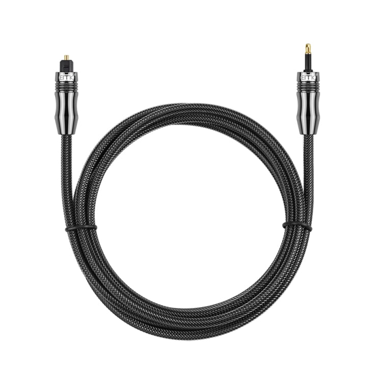 كابل صوت رقمي Toslink إلى Mini Toslink بصوت رقمي EMK OD1.0 مم 3.5 مم، 1 متر، 1.5 متر، 2 متر، 3 متر، 5 متر