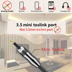 كابل صوت رقمي Toslink إلى Mini Toslink بصوت رقمي EMK OD1.0 مم 3.5 مم، 1 متر، 1.5 متر، 2 متر، 3 متر، 5 متر