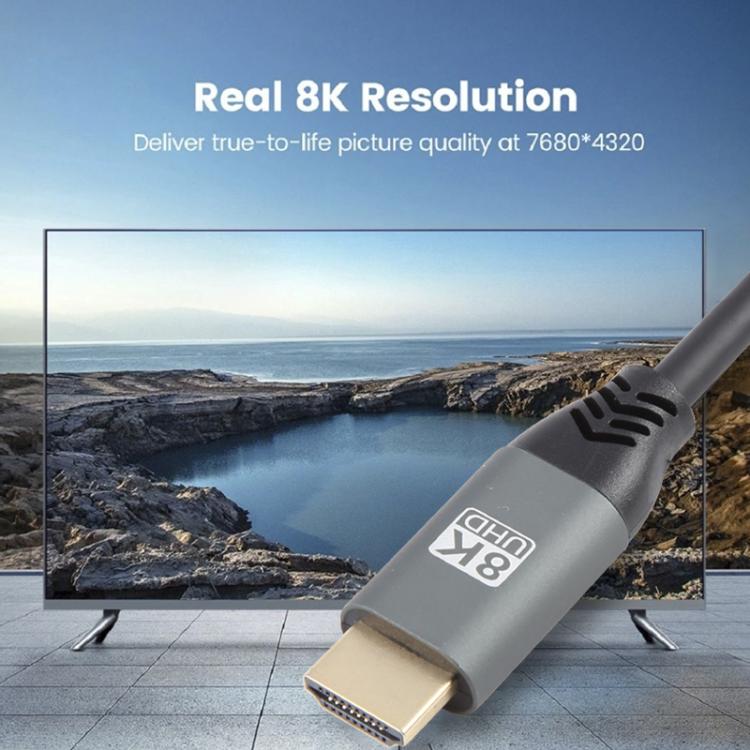 كابل HD عالي الديناميكية HDMI2.1 8K 120 هرتز، 120 هرتز 50 سم، 120 هرتز 1.5 متر، 120 هرتز 2 متر، 120 هرتز 3 متر، 120 هرتز 5 متر