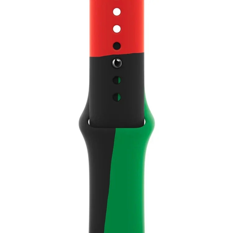 أساور ساعة رياضية من السيليكون باللون الأسود Unity بديلة لساعات Apple Watch Series 6 & SE & 5 & 4 مقاس 40مم / 3 & 2 & 1 مقاس 38مم، لساعات Apple Watch مقاس 40مم/38مم