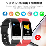 سوار ذكي بشاشة بحجم 1.14 بوصة ومقاوم للماء بمعيار IP67، يدعم مراقبة نسبة الأكسجين في الدم / مراقبة درجة حرارة الجسم / مراقبة معدل ضربات القلب