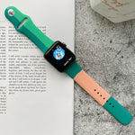 أساور ساعة سيليكون بألوان متناسقة قابلة للاستبدال لسلسلة Apple Watch 6 و SE و 5 و 4 مقاس 44مم / 3 و 2 و 1 مقاس 42مم، لسلسلة Apple Watch 44مم/42مم (أسود+أحمر+أبيض)، لسلسلة Apple Watch 44مم/42مم (أزرق فاتح+أزرق غامق+أصفر)