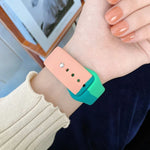 أساور ساعة سيليكون بألوان متناسقة قابلة للاستبدال لسلسلة Apple Watch 6 و SE و 5 و 4 مقاس 44مم / 3 و 2 و 1 مقاس 42مم، لسلسلة Apple Watch 44مم/42مم (أسود+أحمر+أبيض)، لسلسلة Apple Watch 44مم/42مم (أزرق فاتح+أزرق غامق+أصفر)