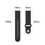 For Huawei Watch Fit 18mm Back Buckle Style Silicone Solid Color Replacement Strap Watchband, EDA001311001A, EDA001311001B, EDA001311001C, EDA001311001D, EDA001311001E, EDA001311001F, EDA001311001G, EDA001311001H, EDA001311001I, EDA001311001J