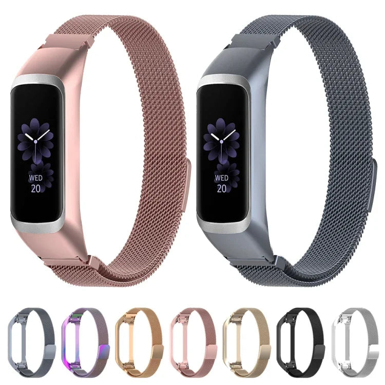 For Samsung Galaxy Fit 2 SM-R220 Milanese Replacement Strap Watchband