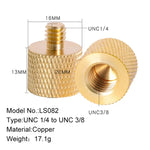 براغي تحويل 2 قطعة BEXIN LS082 من 3/8 بوصة أنثى إلى 1/4 بوصة ذكر، LS082