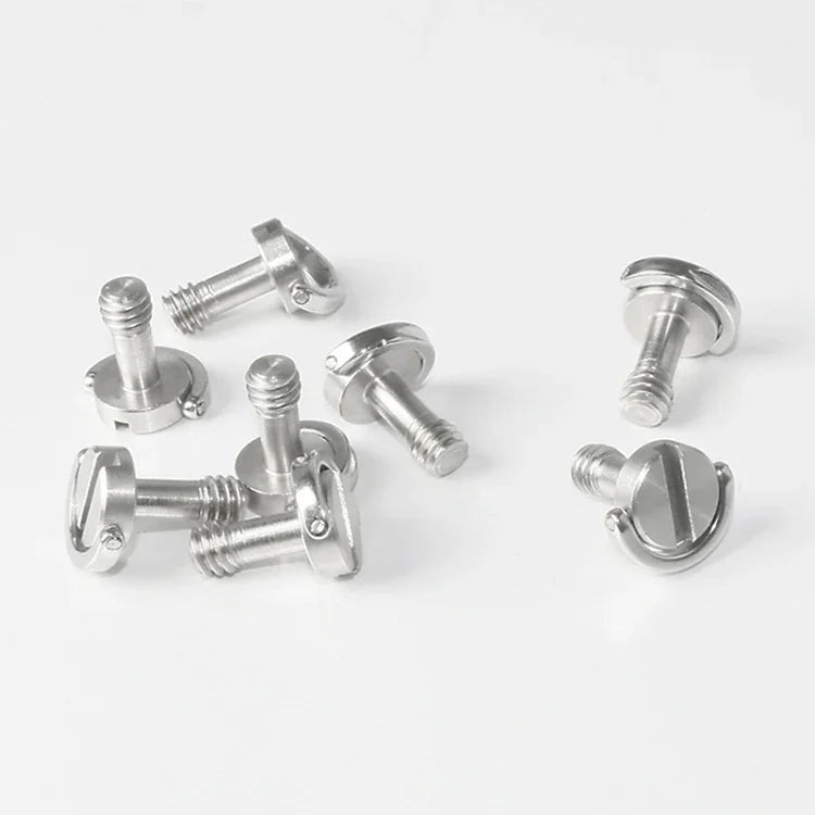 براغي تثبيت لوحة كاميرا EXIN LS095 2 قطعة بحلقة D، براغي إطلاق سريع 1/4 بوصة، LS095