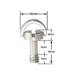 براغي تثبيت لوحة كاميرا EXIN LS095 2 قطعة بحلقة D، براغي إطلاق سريع 1/4 بوصة، LS095