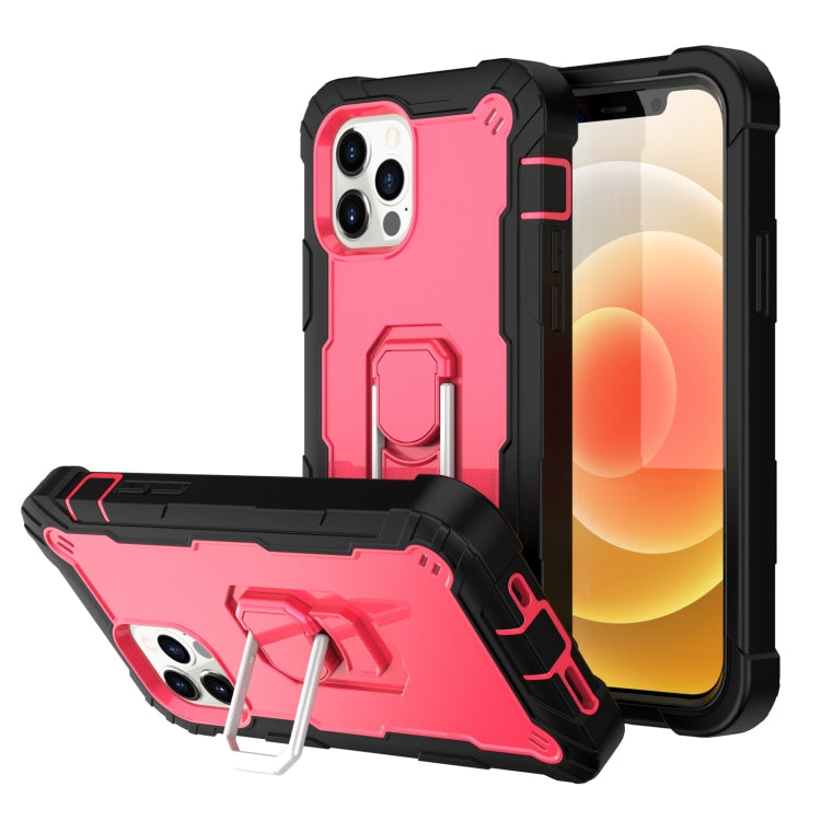 PC + Rubber 3-layers Shockproof Protective Case with Rotating Holder, For iPhone 12 Mini, For iPhone 12 / 12 Pro, For iPhone 12 Pro, For iPhone 12 Pro Max
