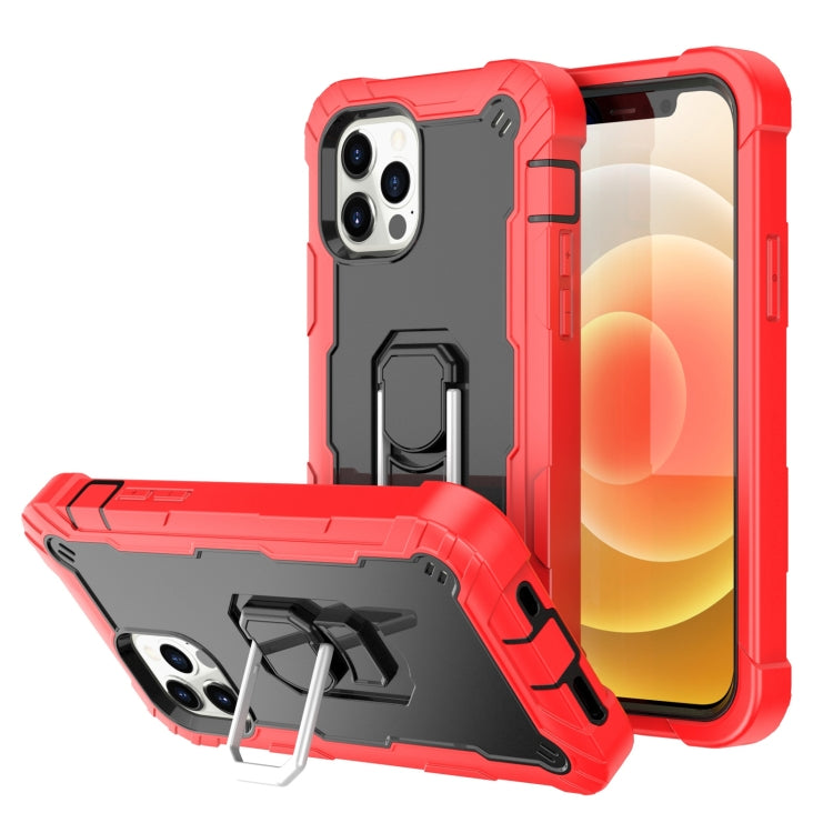 PC + Rubber 3-layers Shockproof Protective Case with Rotating Holder, For iPhone 12 Mini, For iPhone 12 / 12 Pro, For iPhone 12 Pro, For iPhone 12 Pro Max