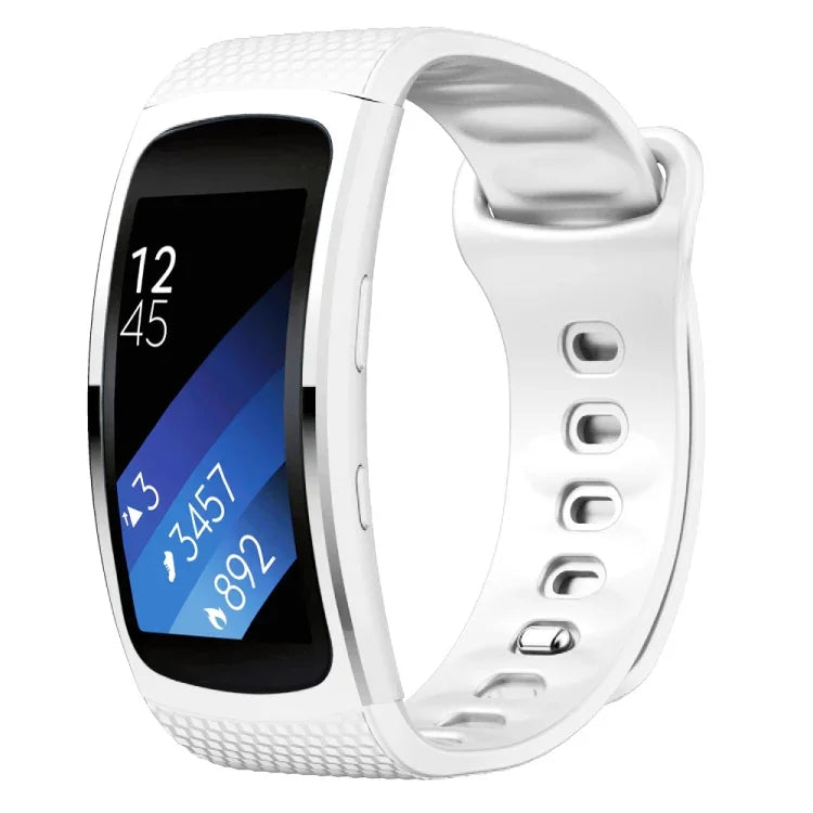 لسوار استبدال من السيليكون لسوار ساعة Samsung Gear Fit2 Pro، S، L