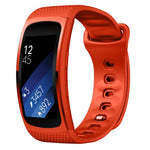 لسوار استبدال من السيليكون لسوار ساعة Samsung Gear Fit2 Pro، S، L