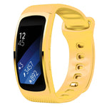 لسوار استبدال من السيليكون لسوار ساعة Samsung Gear Fit2 Pro، S، L