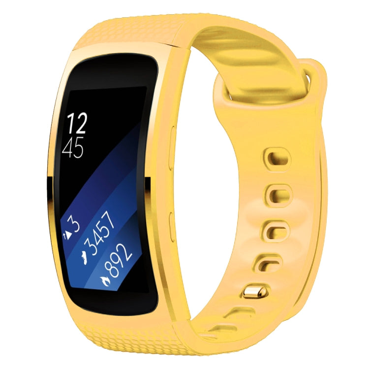 لسوار استبدال من السيليكون لسوار ساعة Samsung Gear Fit2 Pro، S، L