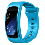 لسوار استبدال من السيليكون لسوار ساعة Samsung Gear Fit2 Pro، S، L