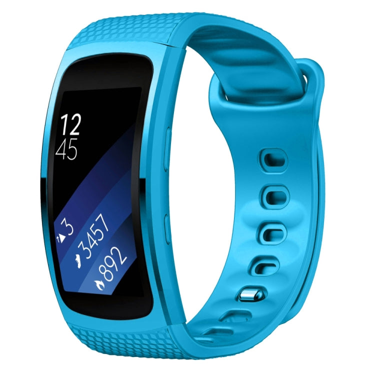 لسوار استبدال من السيليكون لسوار ساعة Samsung Gear Fit2 Pro، S، L