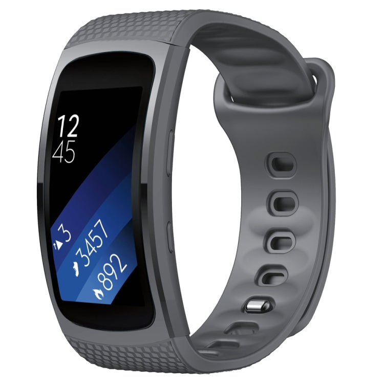 لسوار استبدال من السيليكون لسوار ساعة Samsung Gear Fit2 Pro، S، L