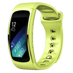 لسوار استبدال من السيليكون لسوار ساعة Samsung Gear Fit2 Pro، S، L
