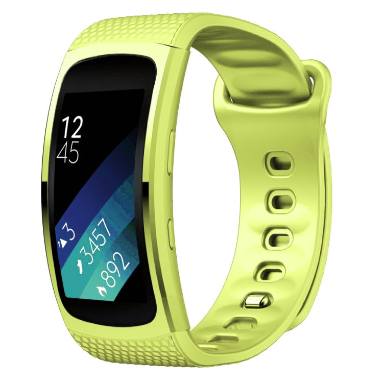 لسوار استبدال من السيليكون لسوار ساعة Samsung Gear Fit2 Pro، S، L