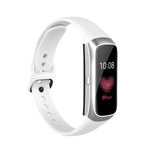 لسوار استبدال من السيليكون والفولاذ مع مشبك أسود لسوار Samsung Galaxy Fit SM-R370