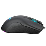 فأرة ألعاب سلكية ميكانيكية HXSJ A883 بـ 7 أزرار ودقة 6400 DPI مع إضاءة RGB
