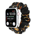 سوار ساعة بديل من حلقة شعر قماشية لسلسلة Apple Watch 8 و 7 بمقاس 45مم / SE 2 و 6 و SE و 5 و 4 بمقاس 44مم / 3 و 2 و 1 بمقاس 42مم، لسلسلة Apple Watch 8 و 7 بمقاس 41مم / SE 2 و 6 و SE و 5 و 4 بمقاس 40مم / 3 و 2 و 1 بمقاس 38مم