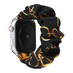 سوار ساعة بديل من حلقة شعر قماشية لسلسلة Apple Watch 8 و 7 بمقاس 45مم / SE 2 و 6 و SE و 5 و 4 بمقاس 44مم / 3 و 2 و 1 بمقاس 42مم، لسلسلة Apple Watch 8 و 7 بمقاس 41مم / SE 2 و 6 و SE و 5 و 4 بمقاس 40مم / 3 و 2 و 1 بمقاس 38مم