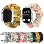 سوار ساعة بديل من حلقة شعر قماشية لسلسلة Apple Watch 8 و 7 بمقاس 45مم / SE 2 و 6 و SE و 5 و 4 بمقاس 44مم / 3 و 2 و 1 بمقاس 42مم، لسلسلة Apple Watch 8 و 7 بمقاس 41مم / SE 2 و 6 و SE و 5 و 4 بمقاس 40مم / 3 و 2 و 1 بمقاس 38مم