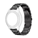 سوار ساعة استبدال بمشبك ثلاثي مسطح 20 مم من الفولاذ المقاوم للصدأ لساعات Samsung Galaxy Watch Active 2 / Amazfit GTS 2