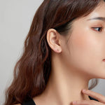 أقراط نسائية من الفضة الإسترلينية S925 على شكل نجوم ذهبية، نجوم ذهبية
