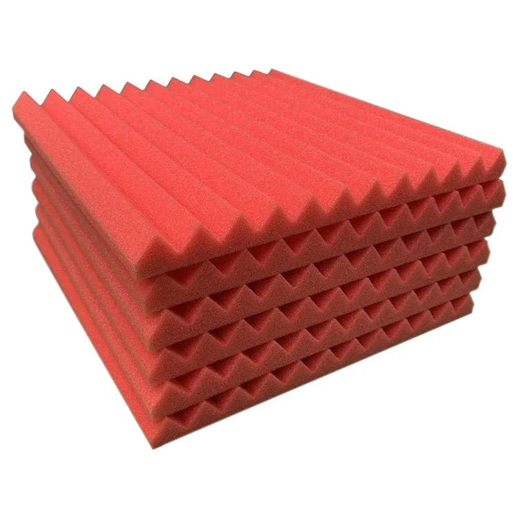 لوح عازل للصوت بأسلوب أخدود مثلثي 30x30x2.5 سم لاستوديو تسجيل الطبول وغرفة الفيديو، قطن عازل للصوت، 6 قطع، 10 قطع، 12 قطعة، 20 قطعة، 24 قطعة