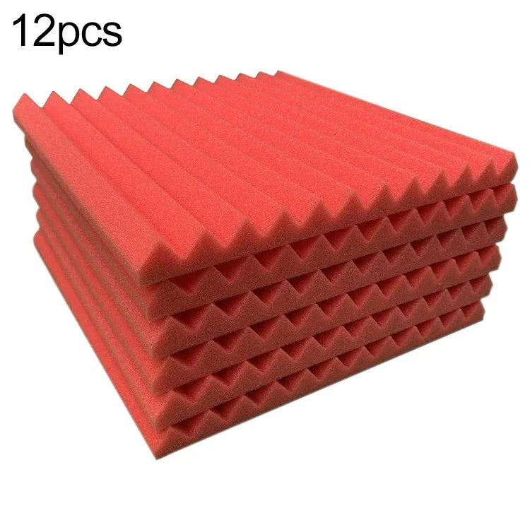 لوح عازل للصوت بأسلوب أخدود مثلثي 30x30x2.5 سم لاستوديو تسجيل الطبول وغرفة الفيديو، قطن عازل للصوت، 6 قطع، 10 قطع، 12 قطعة، 20 قطعة، 24 قطعة