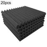 لوح عازل للصوت بأسلوب أخدود مثلثي 30x30x2.5 سم لاستوديو تسجيل الطبول وغرفة الفيديو، قطن عازل للصوت، 6 قطع، 10 قطع، 12 قطعة، 20 قطعة، 24 قطعة