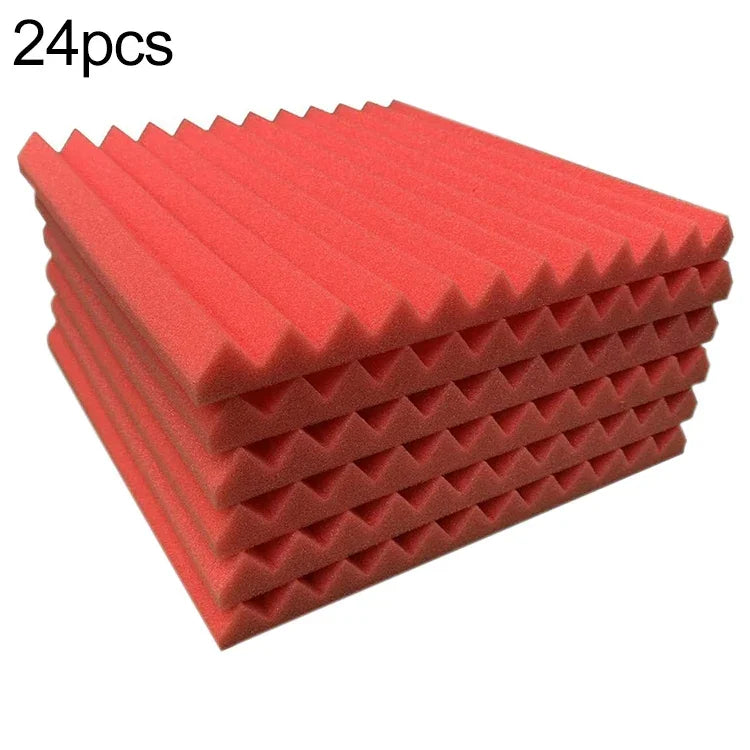 لوح عازل للصوت بأسلوب أخدود مثلثي 30x30x2.5 سم لاستوديو تسجيل الطبول وغرفة الفيديو، قطن عازل للصوت، 6 قطع، 10 قطع، 12 قطعة، 20 قطعة، 24 قطعة