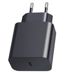 شاحن سفر XY PD بقوة 25 واط بمنفذ USB-C / Type-C مفرد لأجهزة سامسونج، شحن سريع، قابس الاتحاد الأوروبي