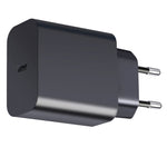 شاحن سفر XY PD بقوة 25 واط بمنفذ USB-C / Type-C مفرد لأجهزة سامسونج، شحن سريع، قابس الاتحاد الأوروبي