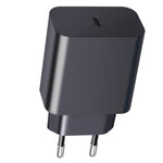 شاحن سفر XY PD بقوة 25 واط بمنفذ USB-C / Type-C مفرد لأجهزة سامسونج، شحن سريع، قابس الاتحاد الأوروبي