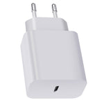 شاحن سفر XY PD بقوة 25 واط بمنفذ USB-C / Type-C مفرد لأجهزة سامسونج، شحن سريع، قابس الاتحاد الأوروبي