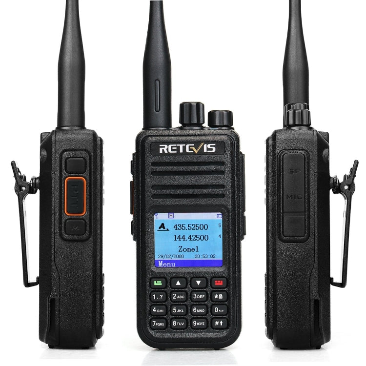 جهاز اتصال لاسلكي رقمي محمول RETEVIS RT3S 136-174MHz + 400-480MHz 3000 قناة DMR، RT3S