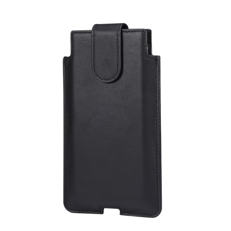 Universal Cow Leather Vertical Mobile Phone Leather Case Waist Bag For 6.1 inch and Below Phones, For 6.1 inch and Below Phones