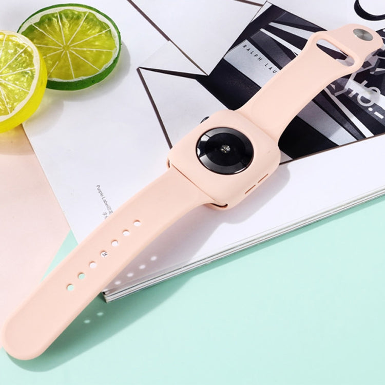 طقم حزام ساعة بديل من السيليكون + غطاء حماية للساعة، لسلسلة Apple Watch 9 / 8 / 7 بمقاس 41 مم، ولسلسلة Apple Watch 9 / 8 / 7 بمقاس 45 مم