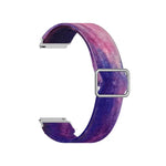 سوار ساعة استبدال مطاطي قابل للتعديل بطباعة، 20 مم لساعات Samsung Galaxy Watch Active2 / Active، 22 مم لساعات Galaxy Watch3 45 مم / Huawei Watch GT 2 Pro
