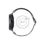 سوار ساعة استبدال مطاطي قابل للتعديل بطباعة، 20 مم لساعات Samsung Galaxy Watch Active2 / Active، 22 مم لساعات Galaxy Watch3 45 مم / Huawei Watch GT 2 Pro