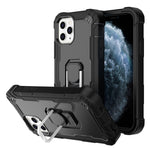 PC + Rubber 3-layers Shockproof Protective Case with Rotating Holder, For iPhone 8 Plus / 7 Plus, For iPhone 11, For iPhone 11 Pro, For iPhone 11 Pro Max