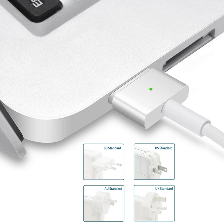 محول طاقة MagSafe 2 بقدرة 60 واط 16.5 فولت 3.65 أمبير 5 دبابيس A1435 لماك بوك، طول الكابل: 1.6 متر، قابس 60 واط أسترالي، قابس 60 واط أوروبي، قابس 60 واط بريطاني